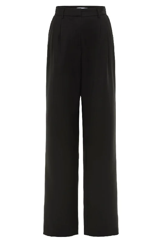 Women's Casual Clothing For Lounging Women's Wool Alexandra Pants In Black